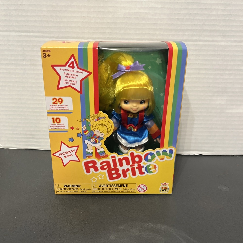 Rainbow Brite 5.5 Inch Doll- Exclusive 4 Surprises 10 Pieces Retro New In Box